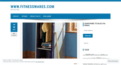 Desktop Screenshot of fitnesswares.com
